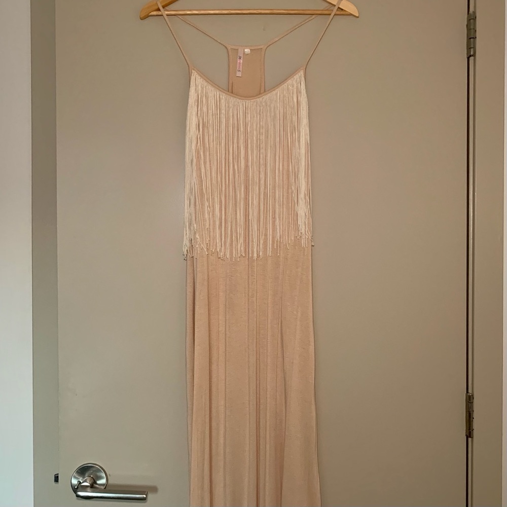 Unique Fringe Maxi Dress
